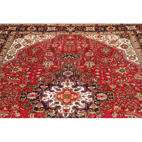 Tappeto Tabriz Persia marrone giallo 195x298
