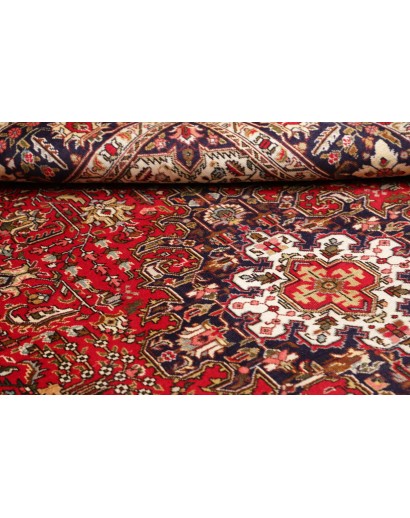 Tappeto Tabriz Persia marrone giallo 195x298