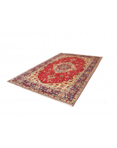 Tappeto Tabriz Persia giallo rosso 200x282