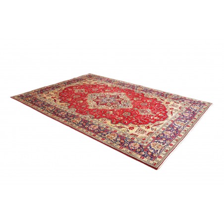 Tappeto Tabriz Persia giallo rosso 200x282