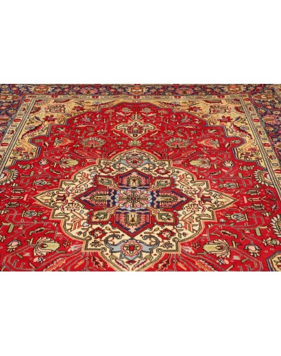 Tappeto Tabriz Persia giallo rosso 200x282