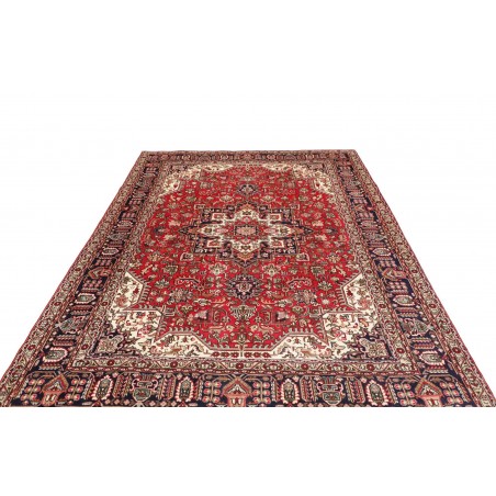 Tappeto Tabriz Persia marrone giallo 200x293