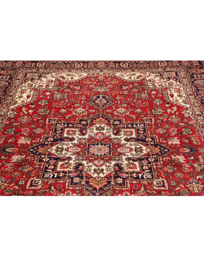 Tappeto Tabriz Persia marrone giallo 200x293