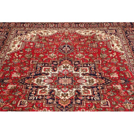 Tappeto Tabriz Persia marrone giallo 200x293