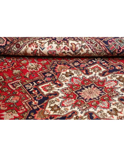 Tappeto Tabriz Persia marrone giallo 200x293