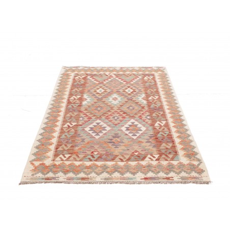 Tappeto Kilim Afghanistan marrone rosso 119x184