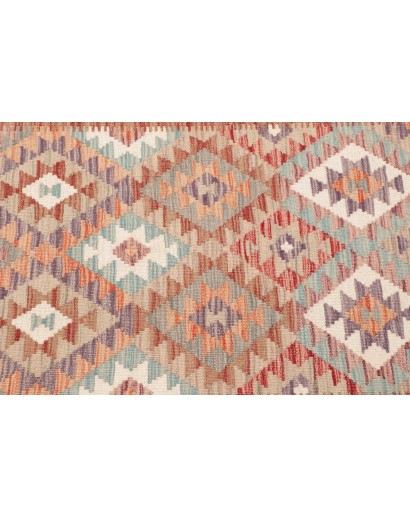 Tappeto Kilim Afghanistan marrone rosso 119x184
