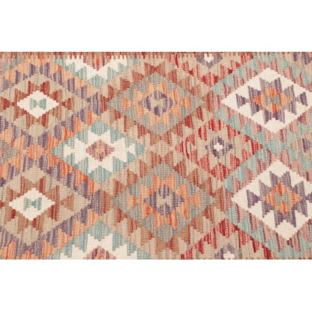 Tappeto Kilim Afghanistan marrone rosso 119x184