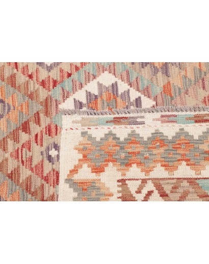 Tappeto Kilim Afghanistan marrone rosso 119x184