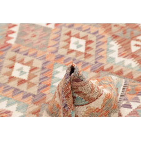 Tappeto Kilim Afghanistan marrone rosso 119x184