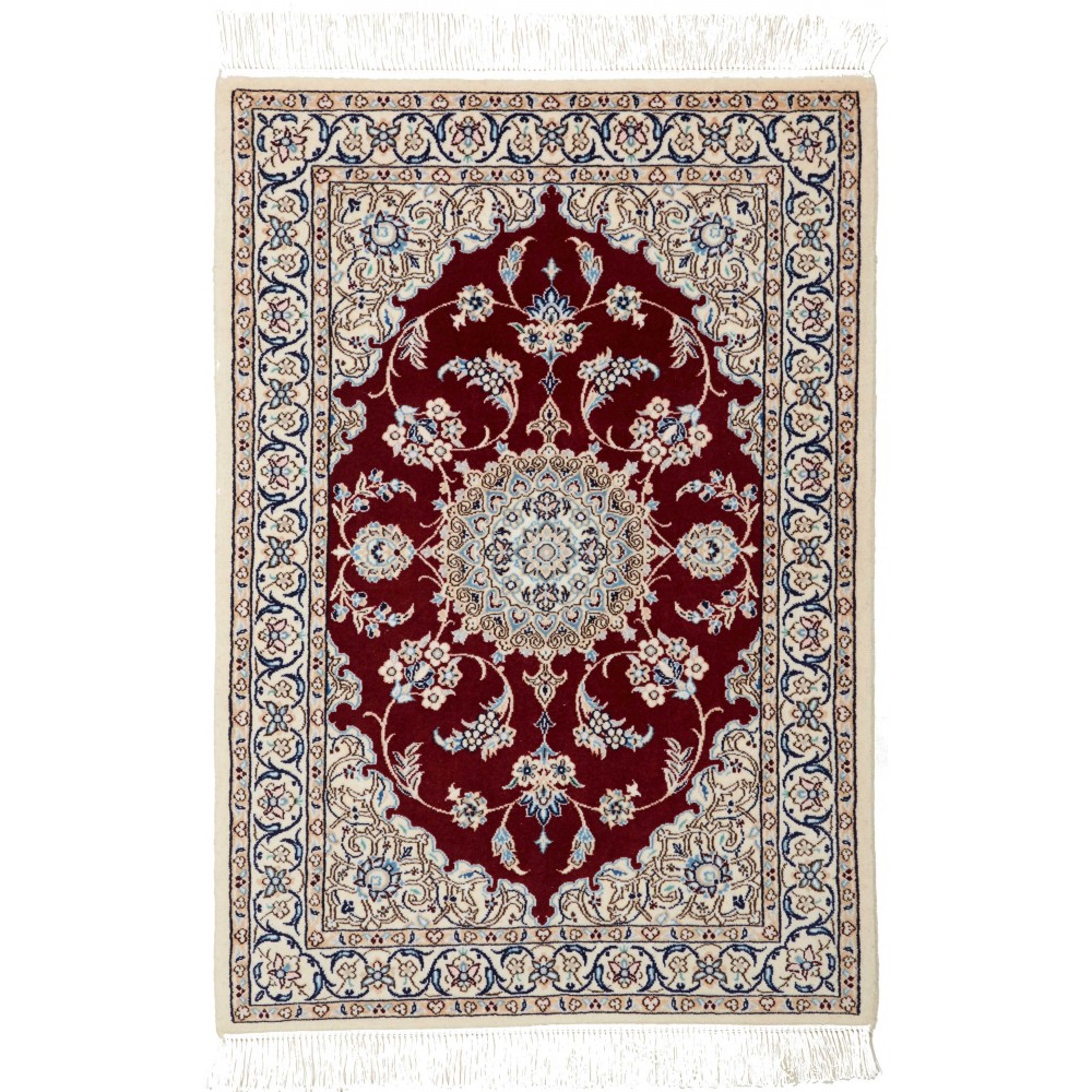 Tappeto Nain 6La Persia beige blu 64x93 Tappeto Nain 6La Persia beige blu 64x93