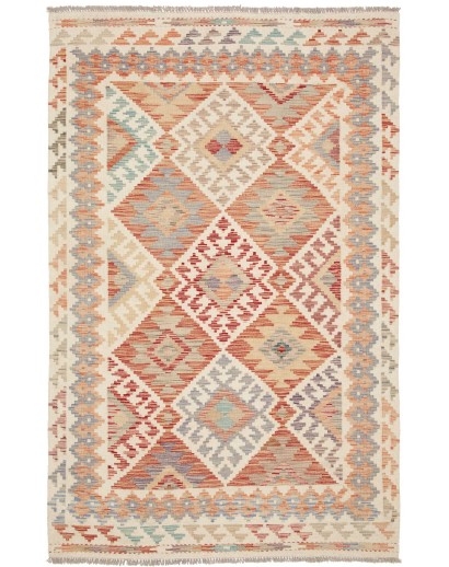 Tappeto Kilim Afghanistan marrone 124x197