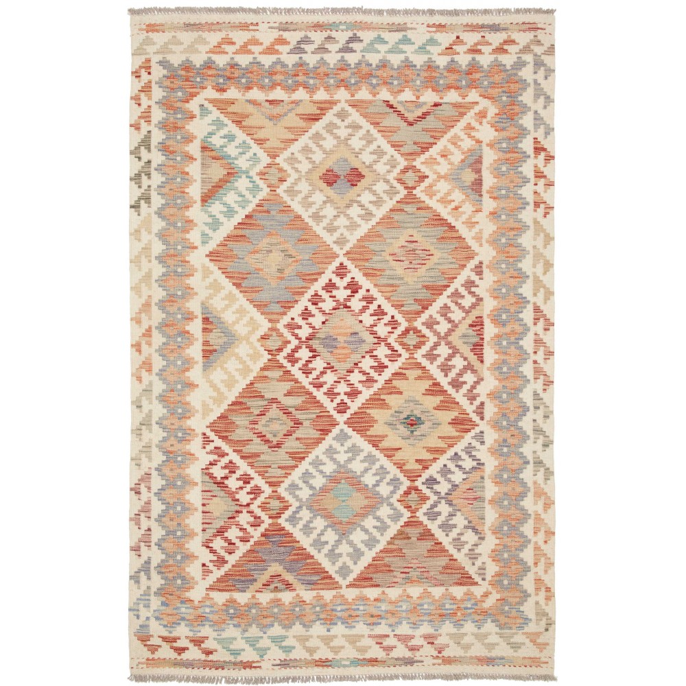 Tappeto Kilim Afghanistan marrone 124x197