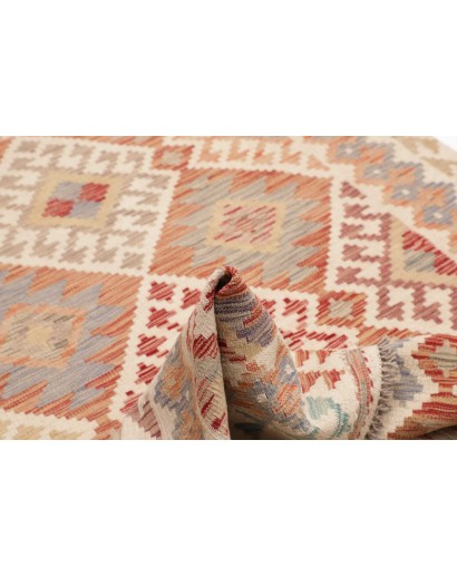 Tappeto Kilim Afghanistan marrone 124x197