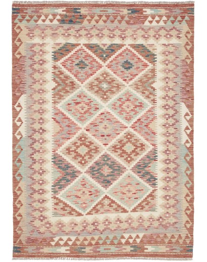 Tappeto Kilim Afghanistan marrone 125x174