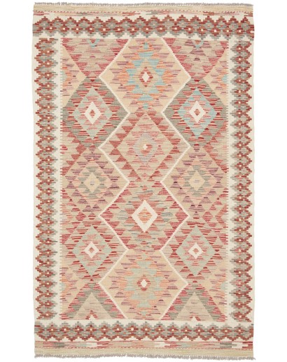 Tappeto Kilim Afghanistan marrone 123x197