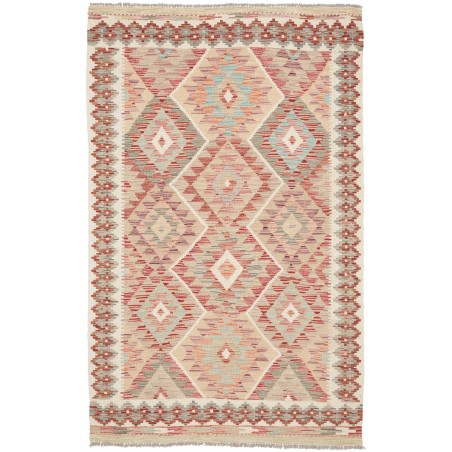 Tappeto Kilim Afghanistan marrone 123x197