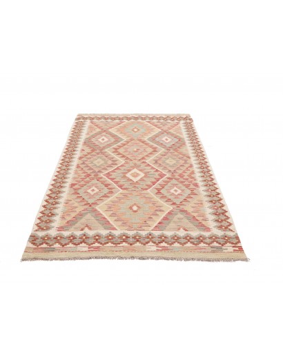 Tappeto Kilim Afghanistan marrone 123x197