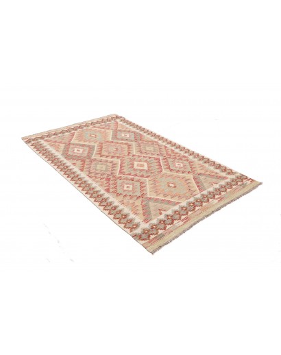 Tappeto Kilim Afghanistan marrone 123x197