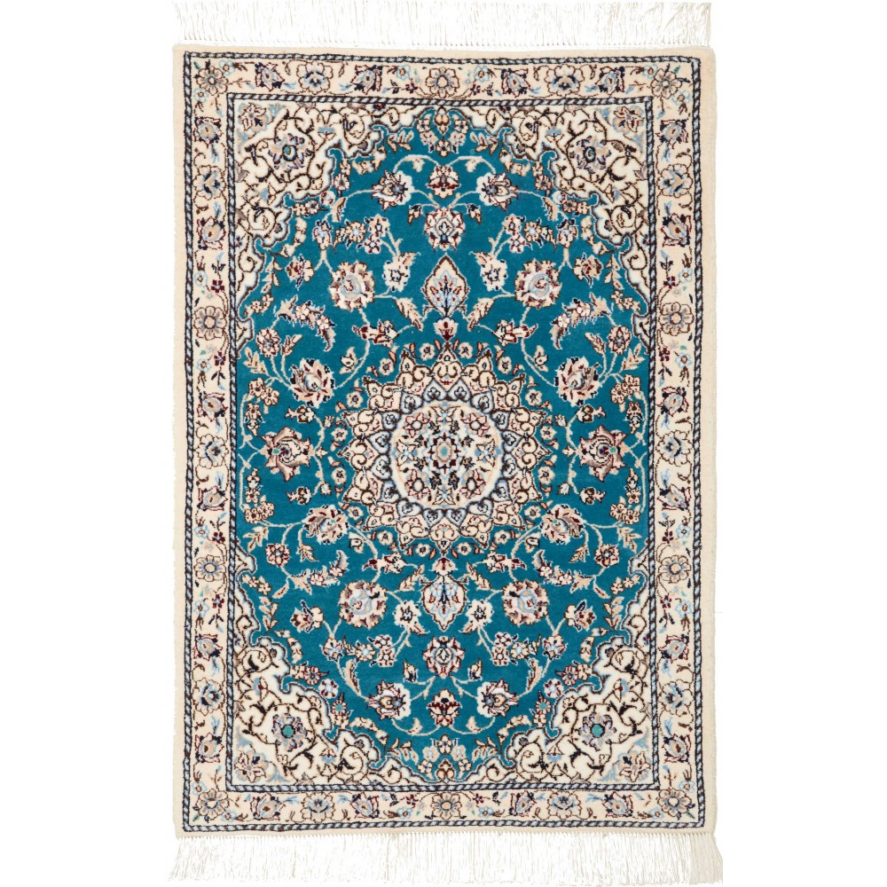 Tappeto Nain 6La Persia grigio verde 62x90 Tappeto Nain 6La Persia grigio verde 62x90