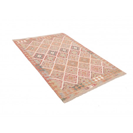 Tappeto Kilim Afghanistan marrone rosso 125x181