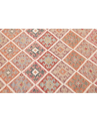 Tappeto Kilim Afghanistan marrone rosso 125x181