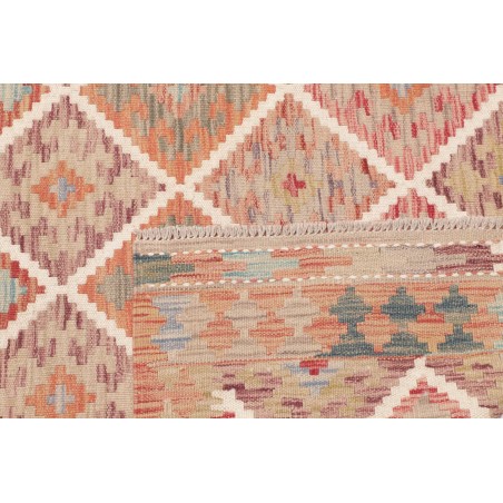 Tappeto Kilim Afghanistan marrone rosso 125x181