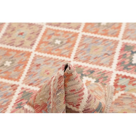Tappeto Kilim Afghanistan marrone rosso 125x181