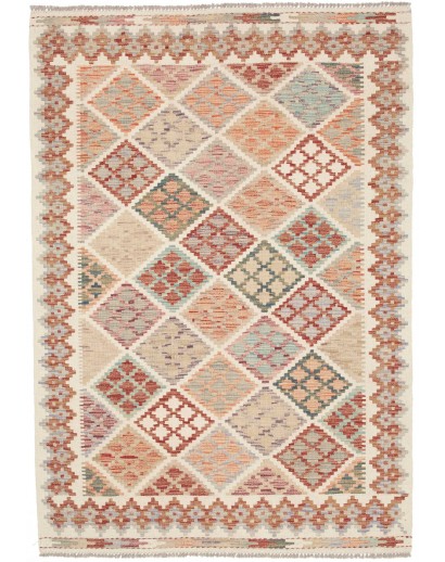 Tappeto Kilim Afghanistan beige marrone 123x174
