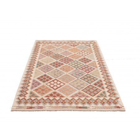 Tappeto Kilim Afghanistan beige marrone 123x174