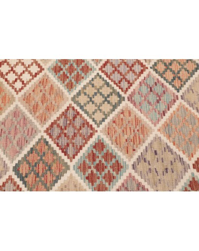 Tappeto Kilim Afghanistan beige marrone 123x174