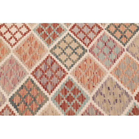 Tappeto Kilim Afghanistan beige marrone 123x174