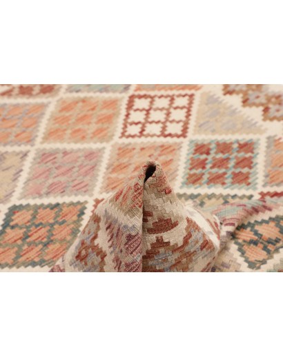 Tappeto Kilim Afghanistan beige marrone 123x174