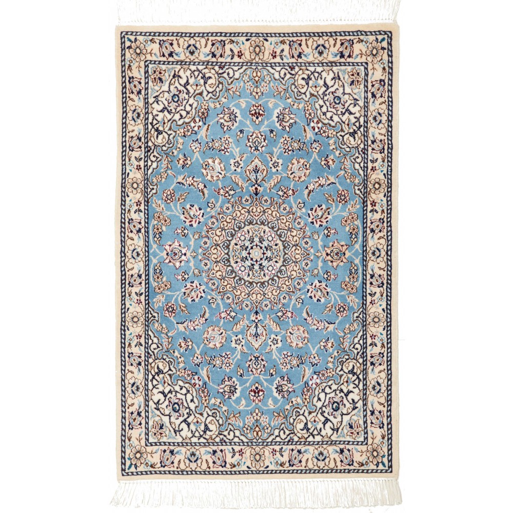 Tappeto Nain 6La Persia bianco grigio 60x97 Tappeto Nain 6La Persia bianco grigio 60x97