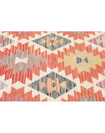 Tappeto Kilim Afghanistan marrone giallo 130x172