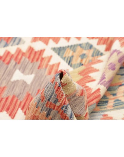 Tappeto Kilim Afghanistan marrone giallo 130x172