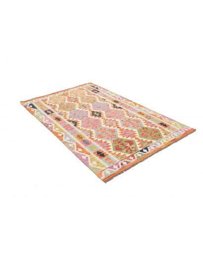 Tappeto Kilim Afghanistan giallo marrone 125x185