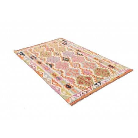 Tappeto Kilim Afghanistan giallo marrone 125x185