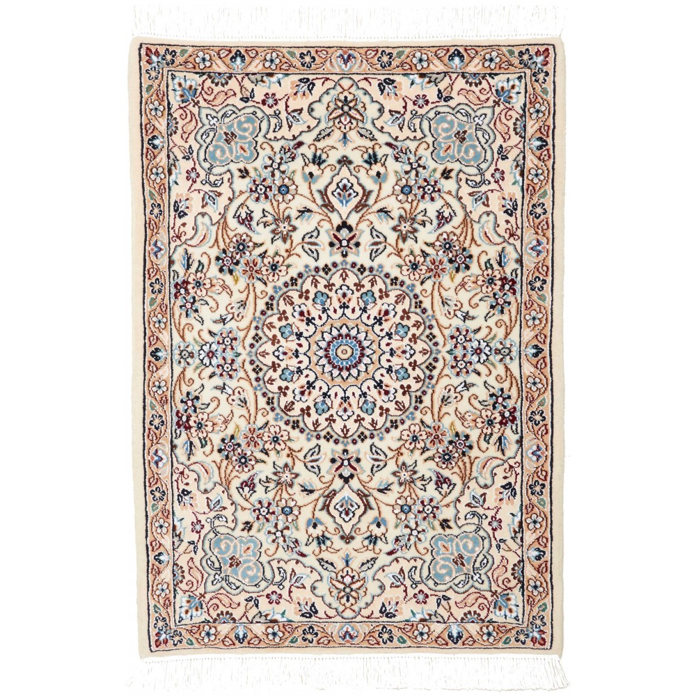Tappeto Nain 9La Persia bianco grigio 65x95 Tappeto Nain 9La Persia bianco grigio 65x95