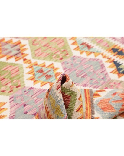 Tappeto Kilim Afghanistan giallo marrone 125x185