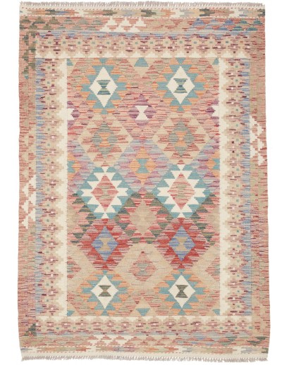 Tappeto Kilim Afghanistan marrone beige 127x177