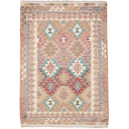 Tappeto Kilim Afghanistan marrone beige 127x177
