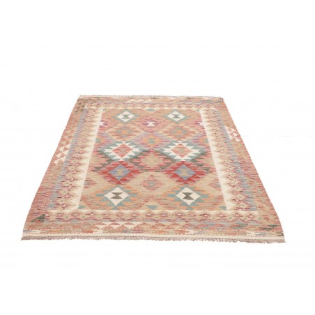 Tappeto Kilim Afghanistan marrone beige 127x177