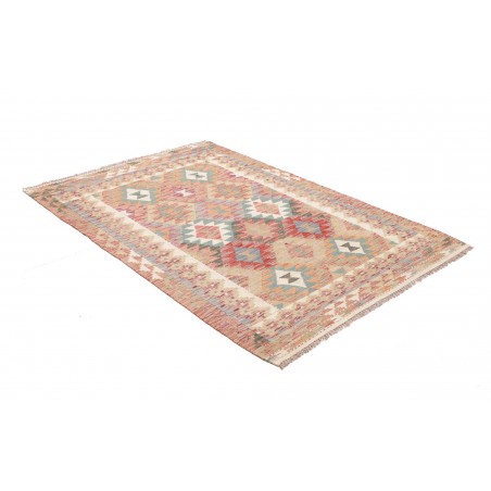 Tappeto Kilim Afghanistan marrone beige 127x177