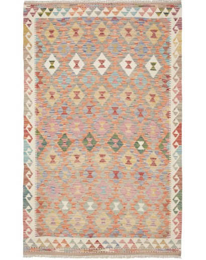 Tappeto Kilim Afghanistan marrone 117x187