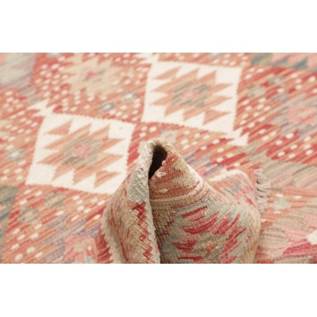 Tappeto Kilim Afghanistan marrone bianco 133x183