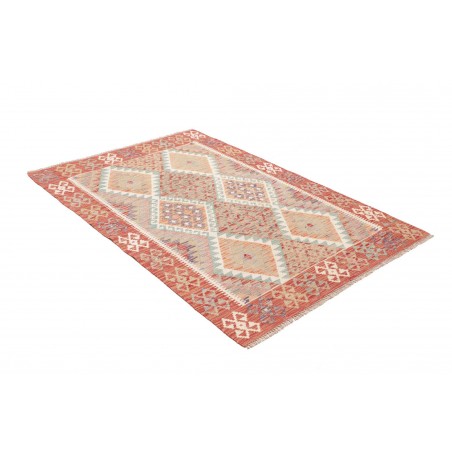 Tappeto Kilim Afghanistan marrone rosso 121x180