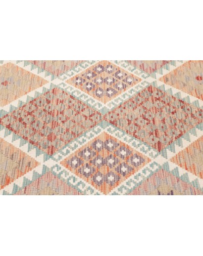 Tappeto Kilim Afghanistan marrone rosso 121x180