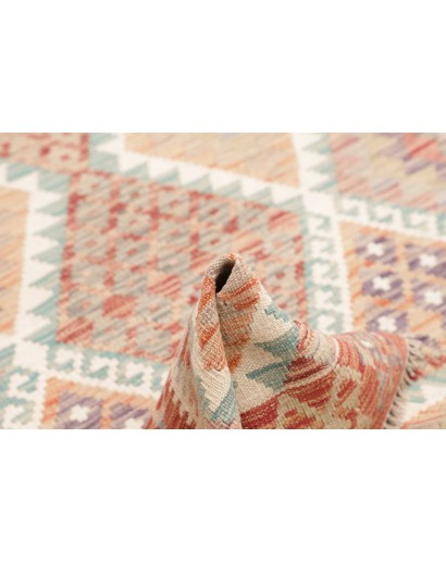 Tappeto Kilim Afghanistan marrone rosso 121x180