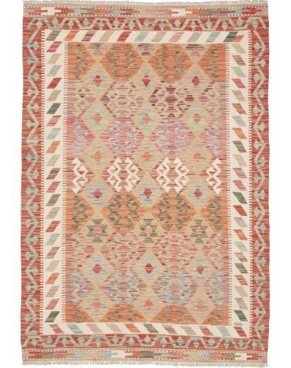 Tappeto Kilim Afghanistan marrone 127x180